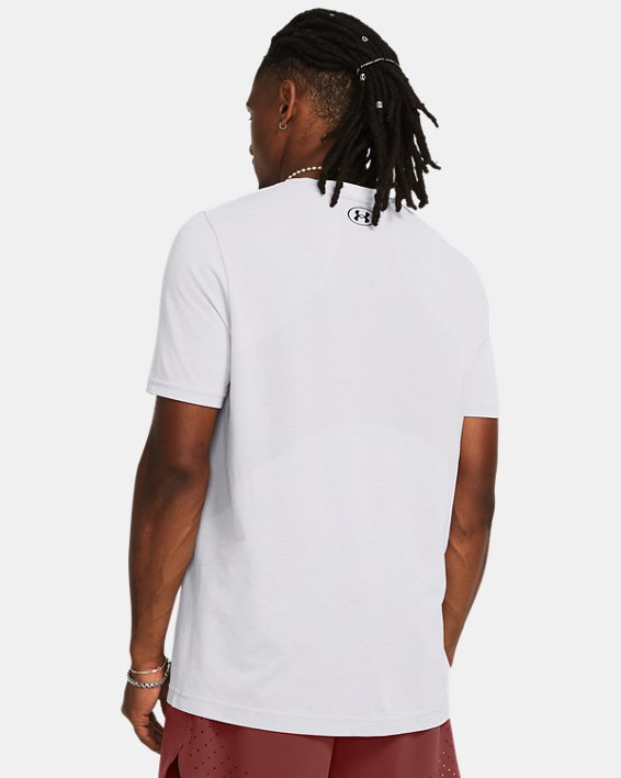 Camiseta de manga corta UA Vanish Seamless para hombre, White, pdpMainDesktop image number 1